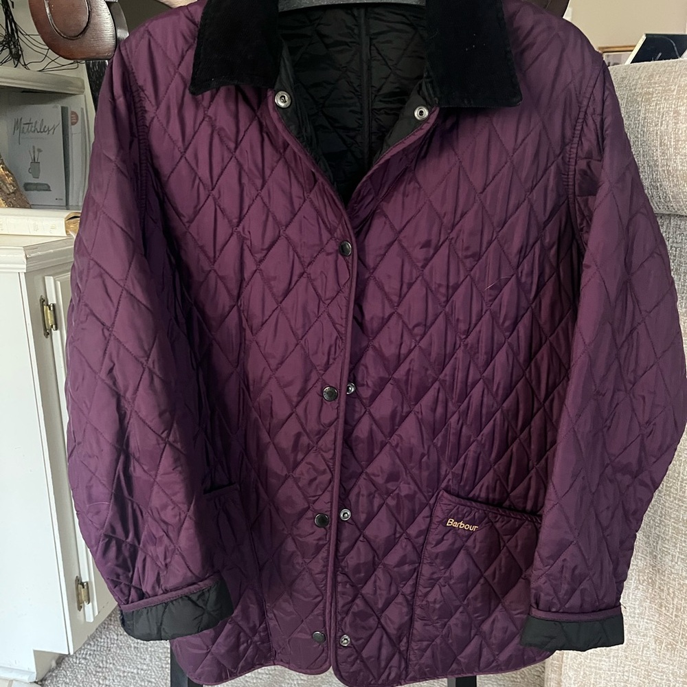 Barbour Women's Plum Quilted Utility Jacket